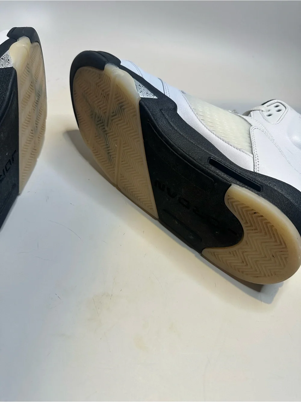 Jordan Men's White and Black High-Top Sneakers